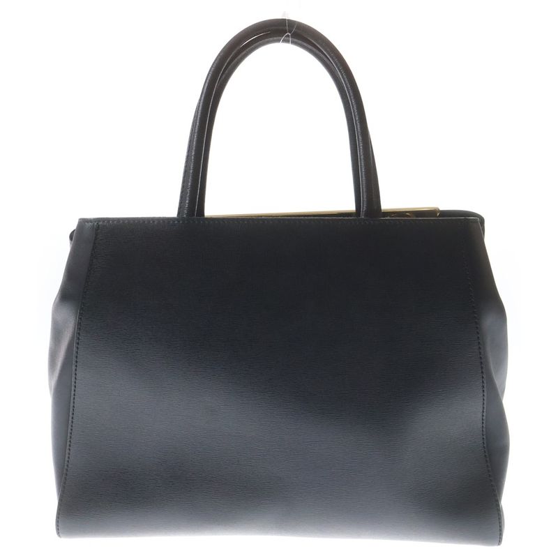 Fendi Toujour Tote Black Leather Gold