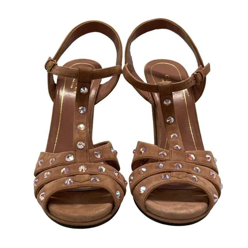 Gucci Sandals 37 Pink Rhinestone