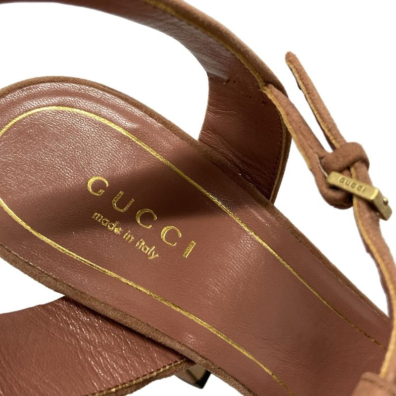 Gucci Sandals 37 Pink Rhinestone