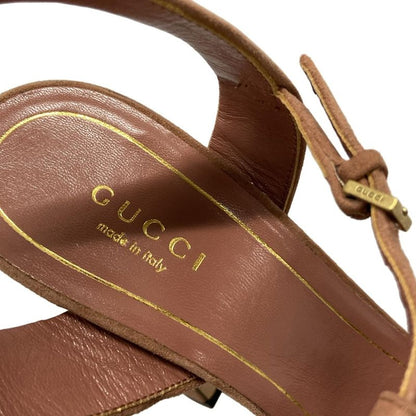 Gucci Sandals 37 Pink Rhinestone