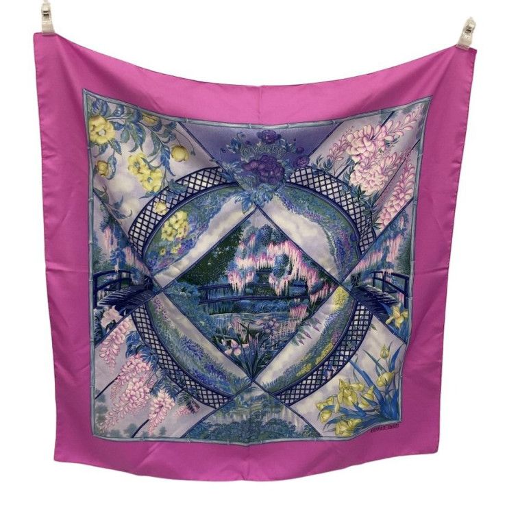 Hermes Scarf Carre 90 Multicolor Silk Giverny