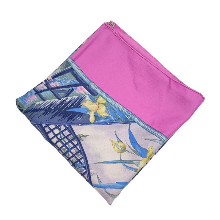 Hermes Scarf Carre 90 Multicolor Silk Giverny