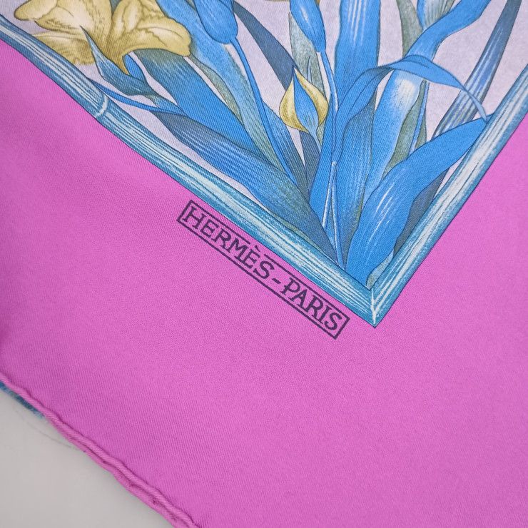 Hermes Scarf Carre 90 Multicolor Silk Giverny