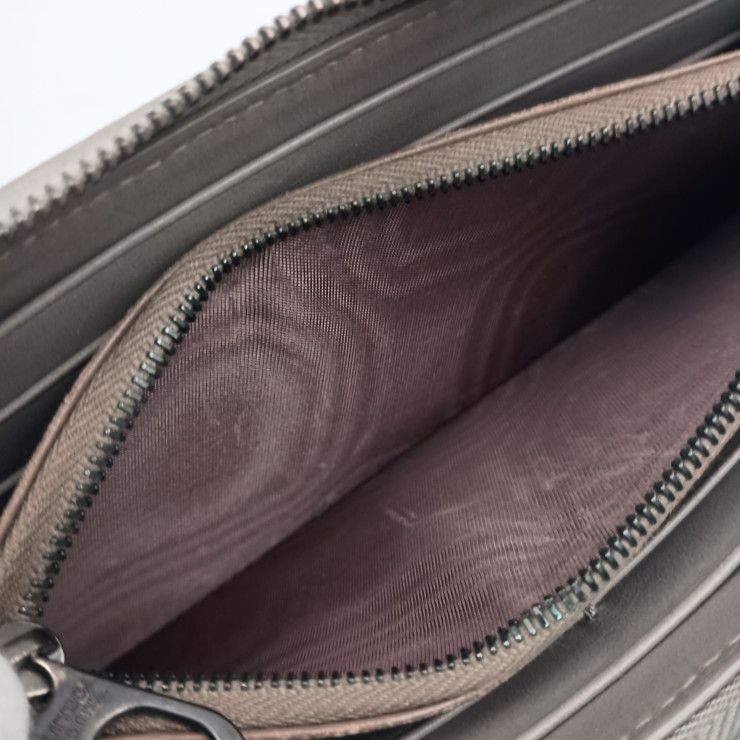 Bottega Veneta Wallet Intrecciato Gray Leather Zip Around