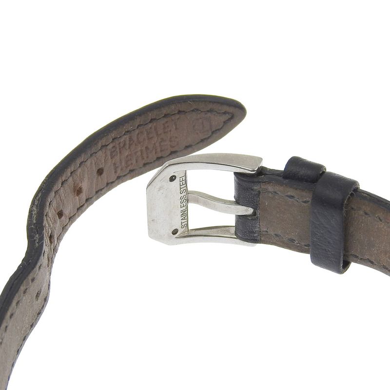 Hermes Kelly 2 Stainless Steel Quartz Analog Display White Dial Watch Handbag