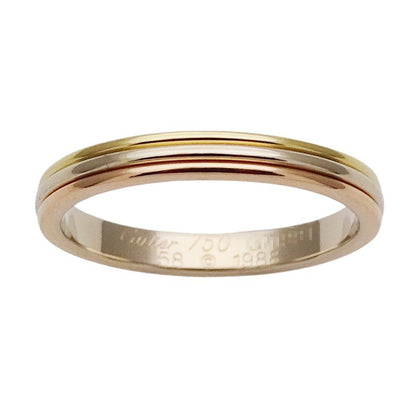 Cartier Ring Vendome Yellow Gold Pink White 58 Three