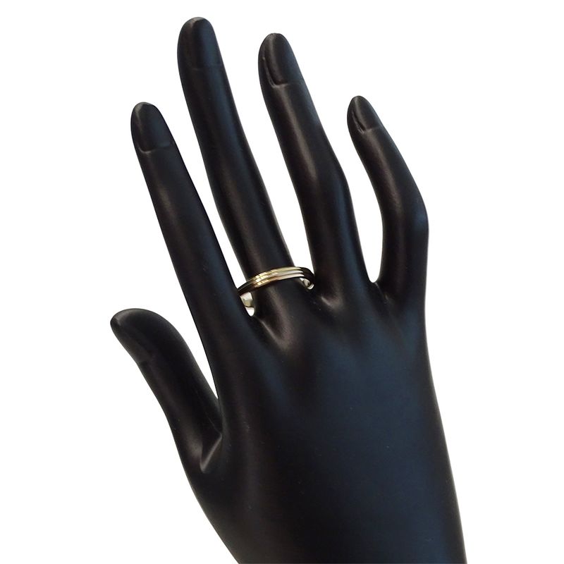 Cartier Ring Vendome Yellow Gold Pink White 58 Three