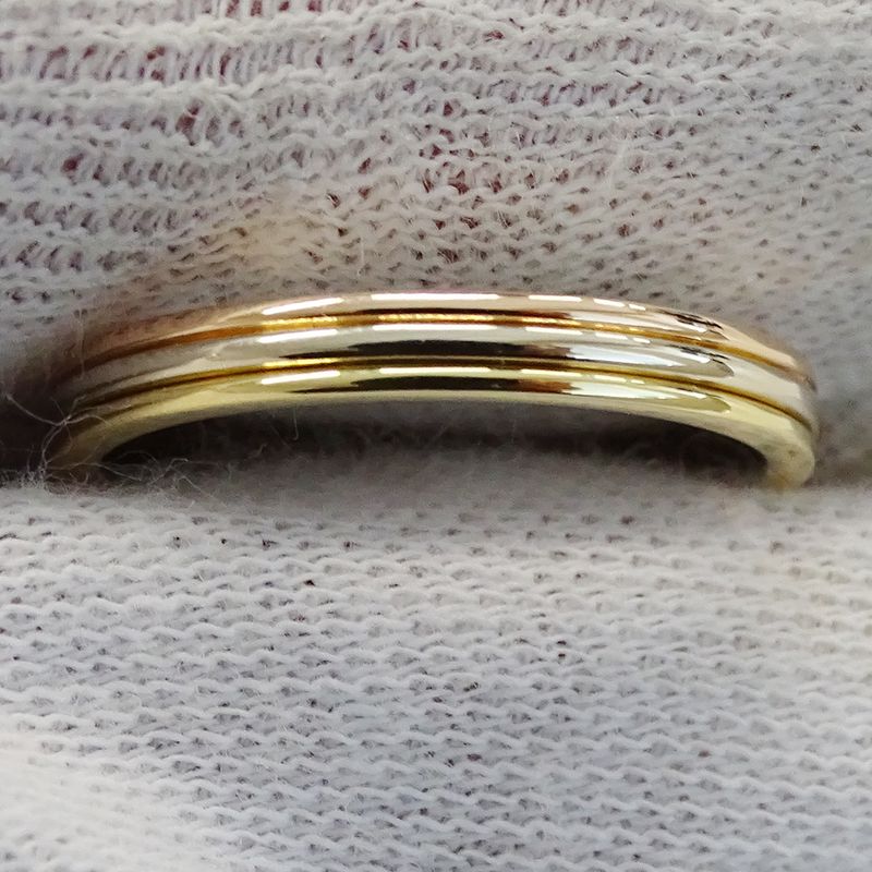 Cartier Ring Vendome Yellow Gold Pink White 58 Three