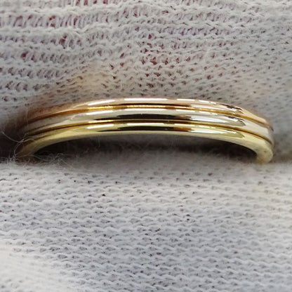 Cartier Ring Vendome Yellow Gold Pink White 58 Three