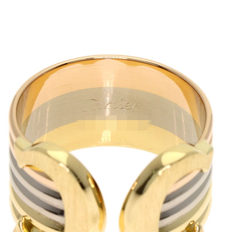 Cartier 2C LM Colors 49 Ring 18k Yellow Gold 18k White Pink
