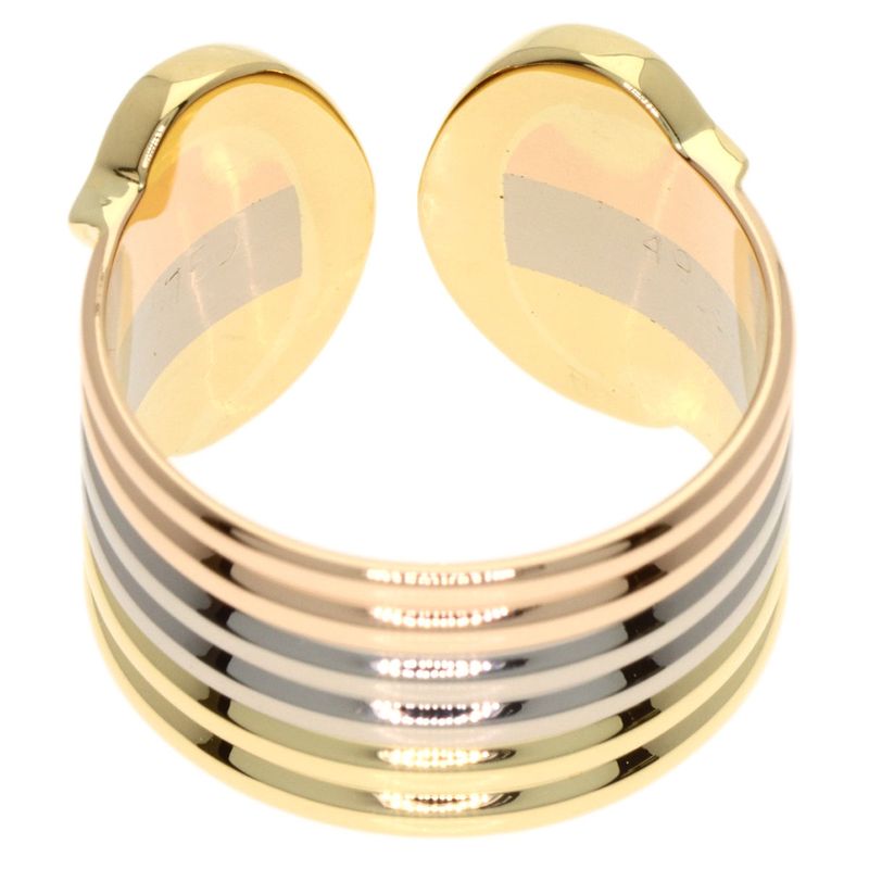 Cartier 2C LM Colors 49 Ring 18k Yellow Gold 18k White Pink
