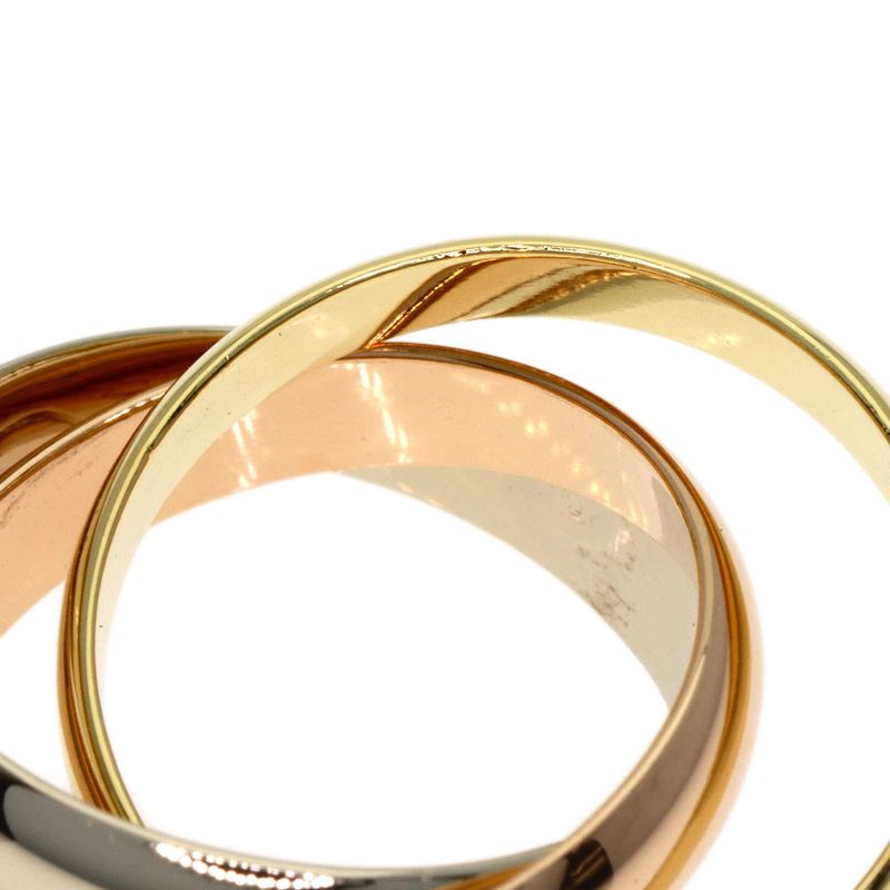 Cartier Trinity 48 Ring 18k Yellow Gold 18k White Pink