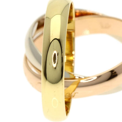 Cartier Trinity 48 Ring 18k Yellow Gold 18k White Pink