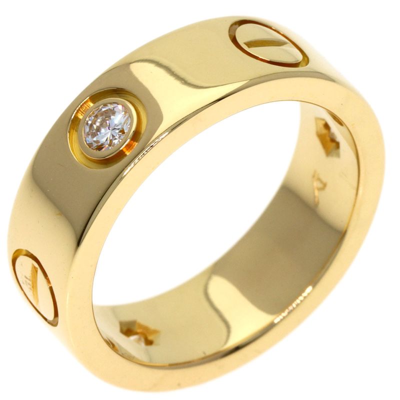 Cartier Love Ring Diamond 48 18k Yellow Gold