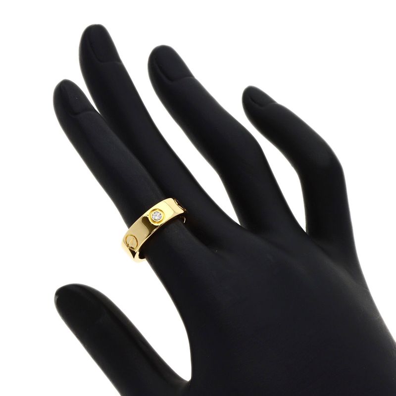 Cartier Love Ring Diamond 48 18k Yellow Gold