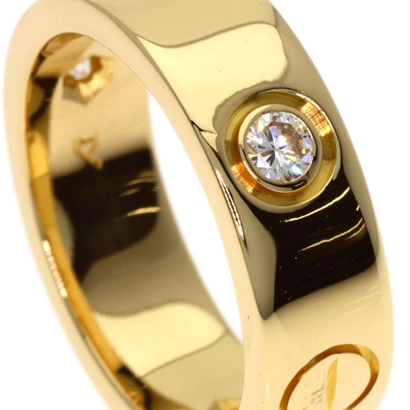 Cartier Love Ring Diamond 48 18k Yellow Gold