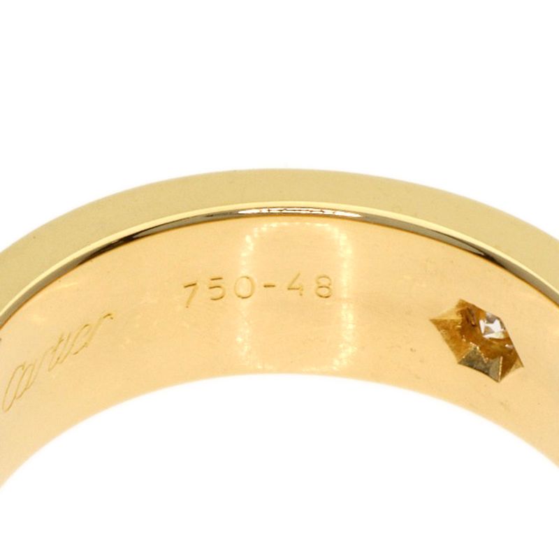 Cartier Love Ring Diamond 48 18k Yellow Gold