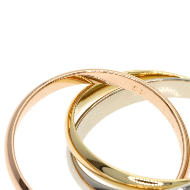 Cartier Trinity SM 49 Ring 18k Yellow Gold 18k White Pink