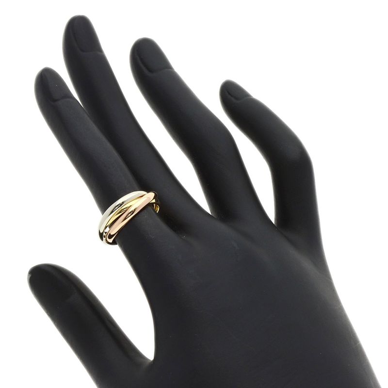 Cartier Trinity SM 49 Ring 18k Yellow Gold 18k White Pink