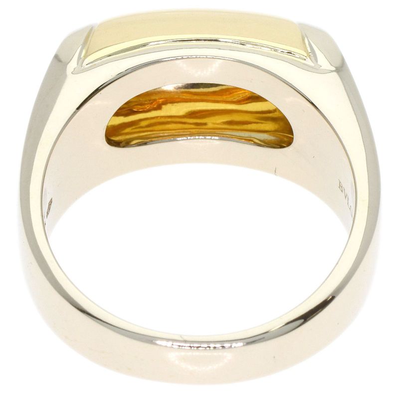 Bvlgari Tronchetto Ring 18k Yellow Gold 18k White
