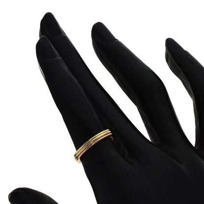 Cartier Three Color 48 Ring 18k Yellow Gold 18k White Pink