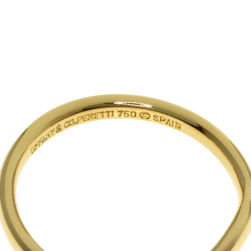 Tiffany & Co T Cube Band Ring 18k Yellow Gold