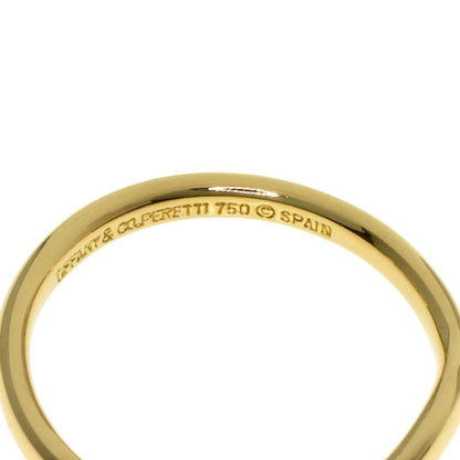 Tiffany & Co T Cube Band Ring 18k Yellow Gold