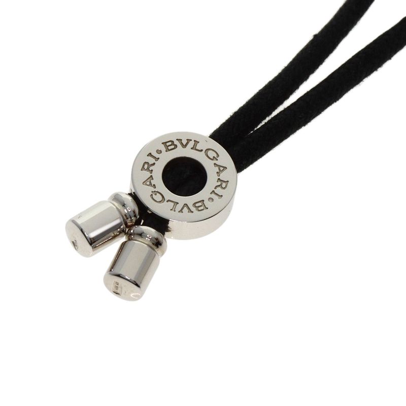 Bvlgari Logo Circle Necklace 18k White Gold