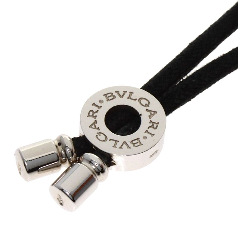 Bvlgari Logo Circle Necklace 18k White Gold