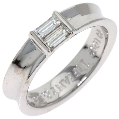 Tiffany & Co Stacking Band Diamond Ring 18k White Gold