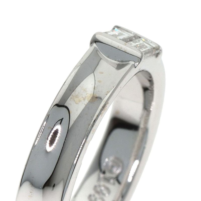 Tiffany & Co Stacking Band Diamond Ring 18k White Gold