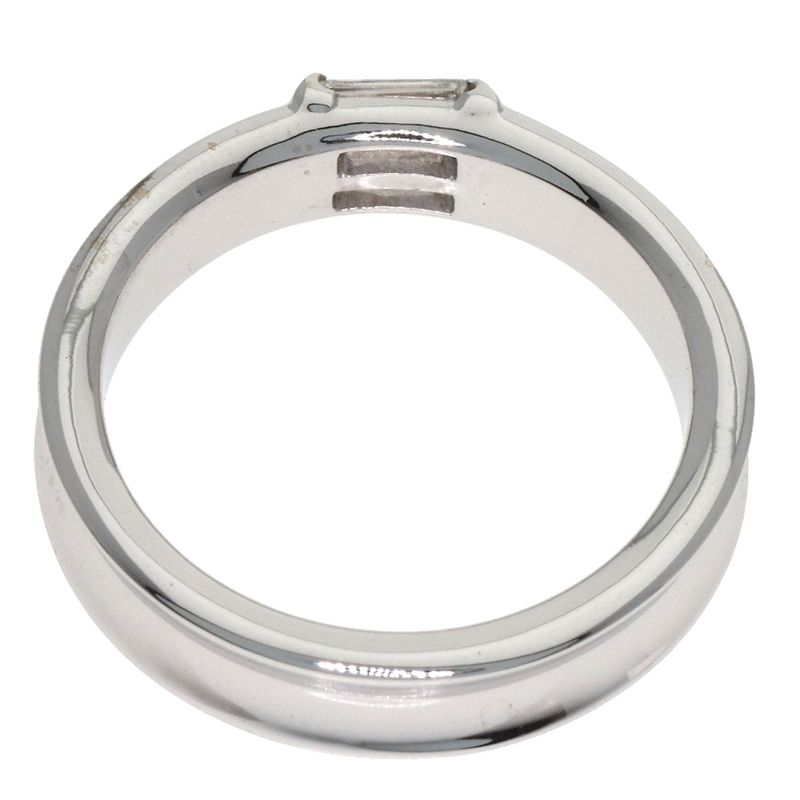 Tiffany & Co Stacking Band Diamond Ring 18k White Gold