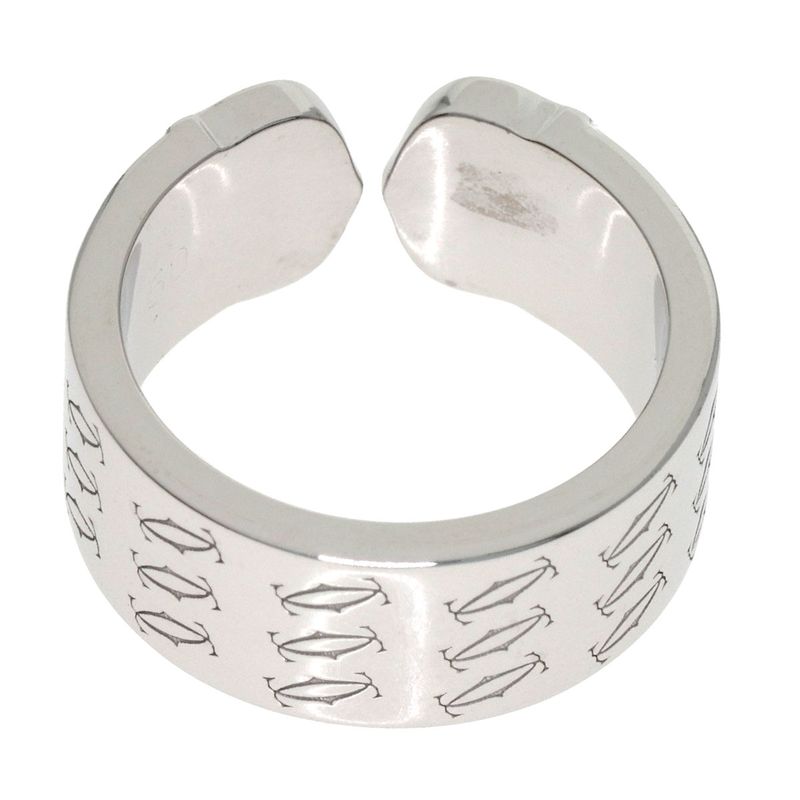 Cartier 2C Christmas Limited 50 Ring 18k White Gold