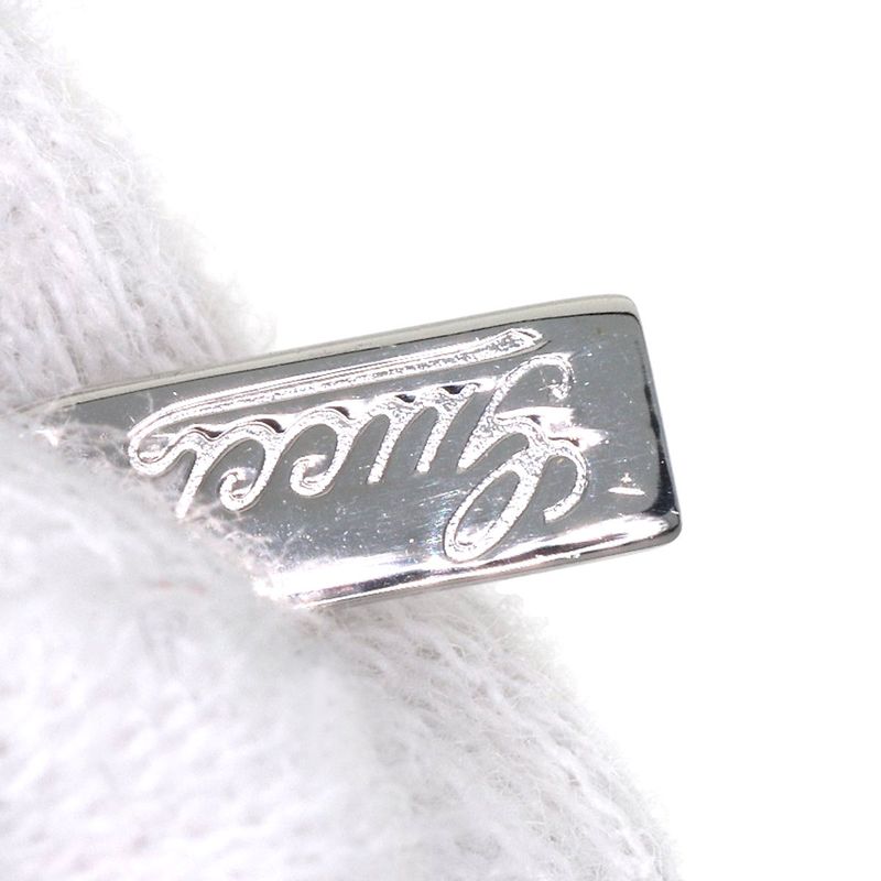 Gucci Logo Plate Bracelet 18k White Gold