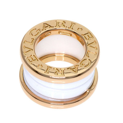 Bvlgari White Ceramic Pendant Top 18k Pink Gold