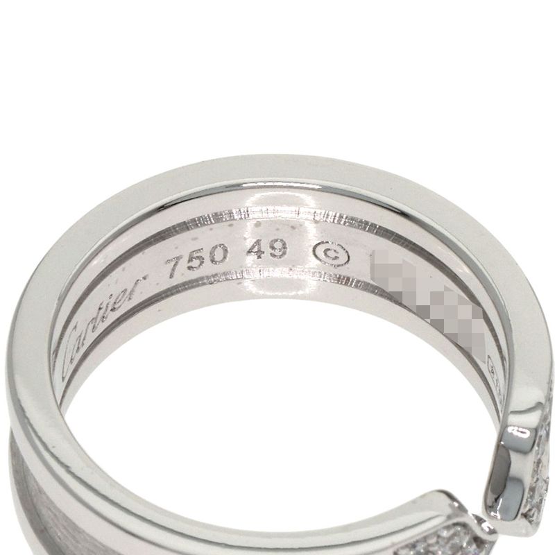 Cartier C2 Diamond 49 Ring 18k White Gold