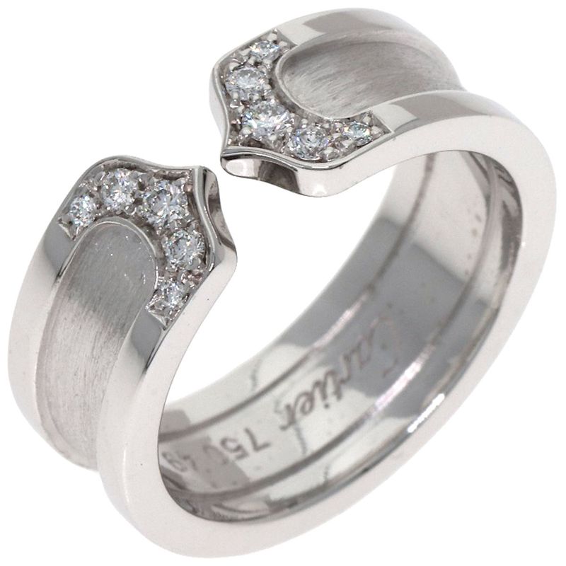 Cartier C2 Diamond 49 Ring 18k White Gold