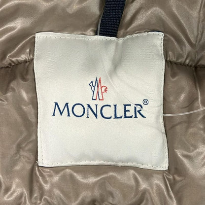 Moncler Down Coat 0 XS Givorse Beige Long Sleeve Zip Up Winter