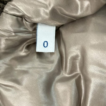 Moncler Down Coat 0 XS Givorse Beige Long Sleeve Zip Up Winter