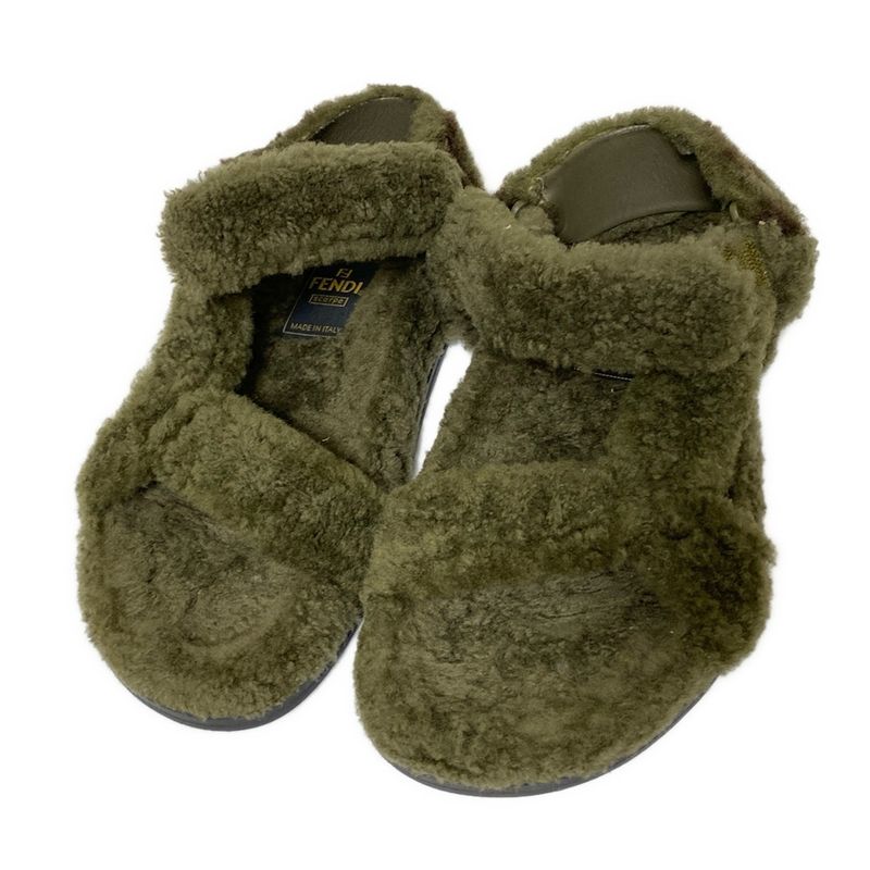 Fendi Sandals 36 Khaki