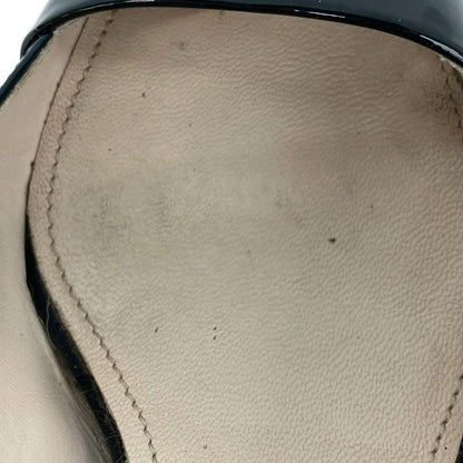 Prada Sandals 34 Dark Navy Black Leather