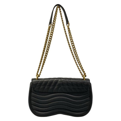 Louis Vuitton Shoulder Bag New Wave Chain Noir Black Leather