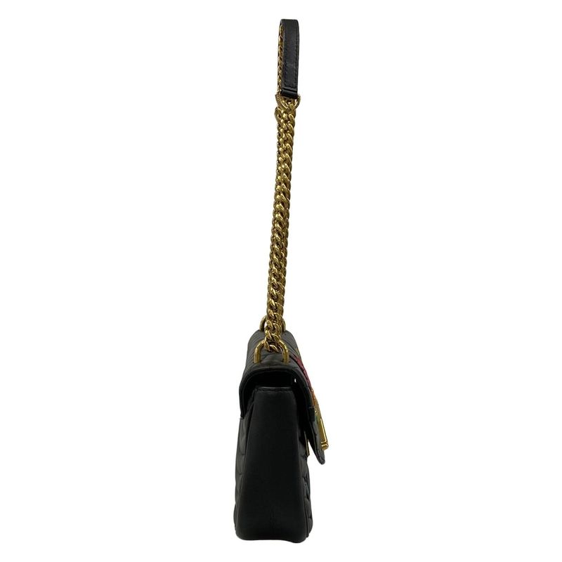 Louis Vuitton Shoulder Bag New Wave Chain Noir Black Leather