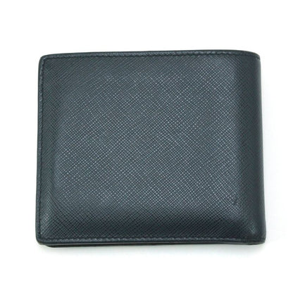 Prada Bifold Billfold Navy Wallet