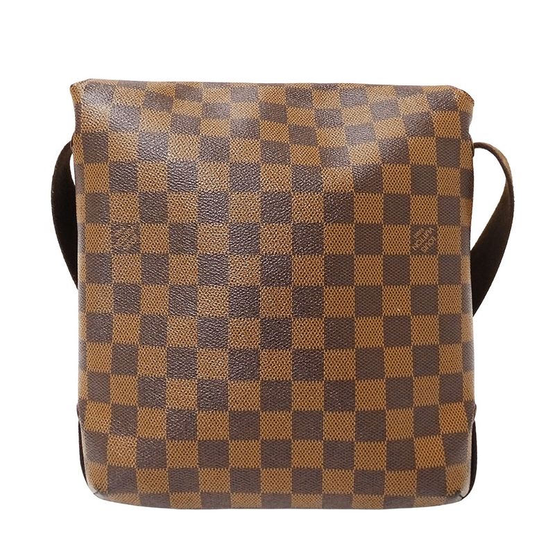 Louis Vuitton Shoulder Bag Damier Canvas Brooklyn PM Brown Crossbody Flap Type