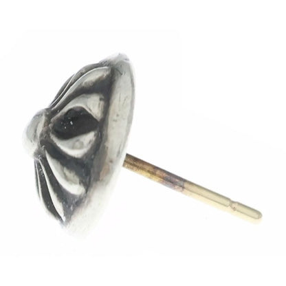 Chrome Hearts Stud Crsbll Cross Ball Earrings Silver