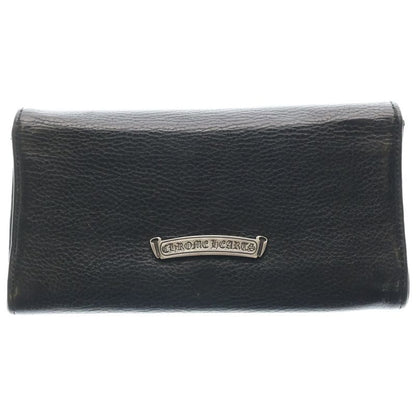 Chrome Hearts Judy Cross Ball Button Leather Wallet Black