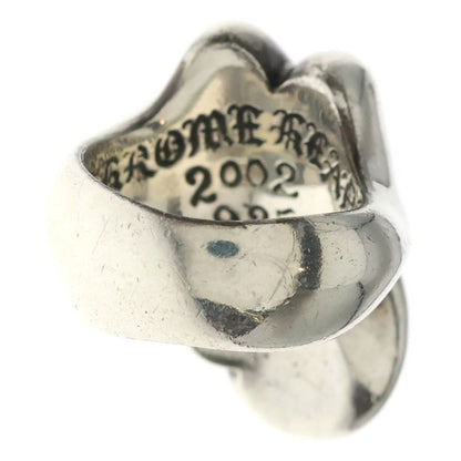 Chrome Hearts Lip Tongue Lg Lip and Tan Large Ring Silver