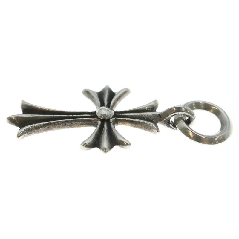 Chrome Hearts Tiny CH Cross Charm Necklace Top Silver