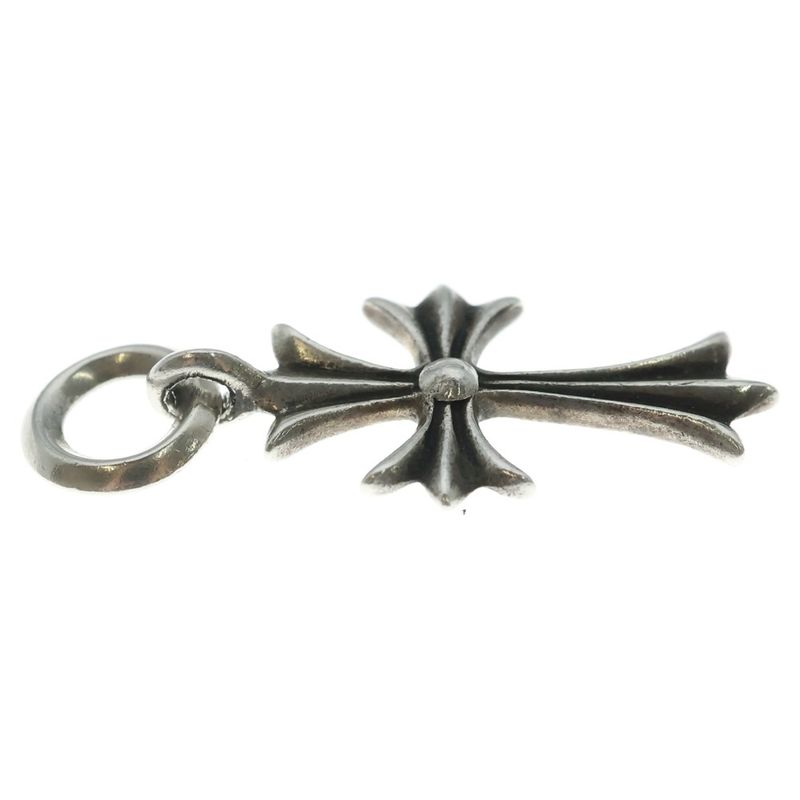 Chrome Hearts Tiny CH Cross Charm Necklace Top Silver